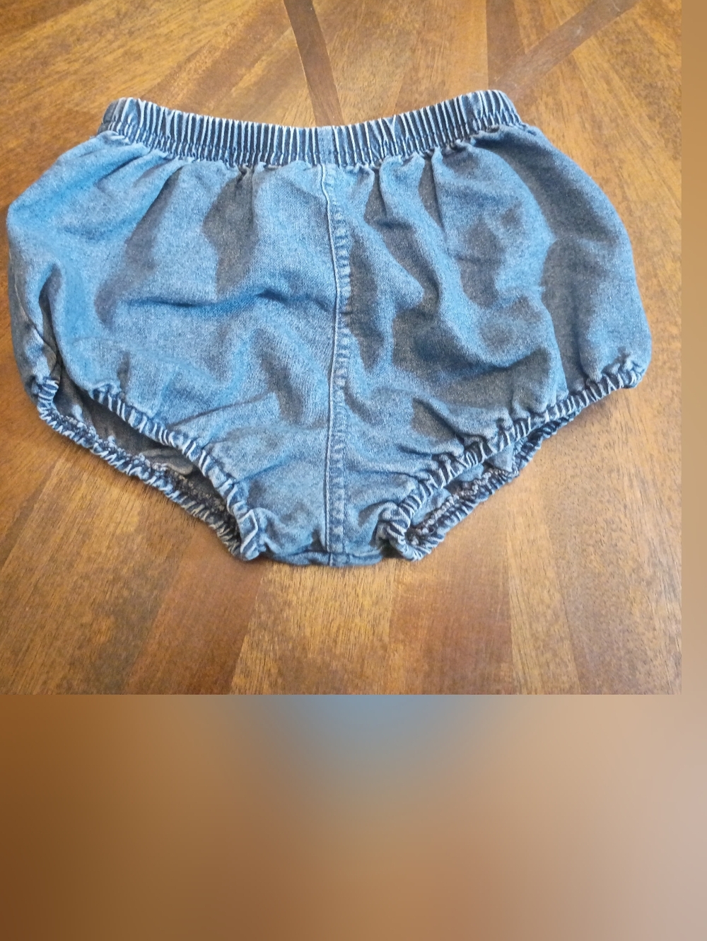 Colorful Childhood Baby Denim Bloomers Shorts Blue Elastic Waist Size 80 (12–18M